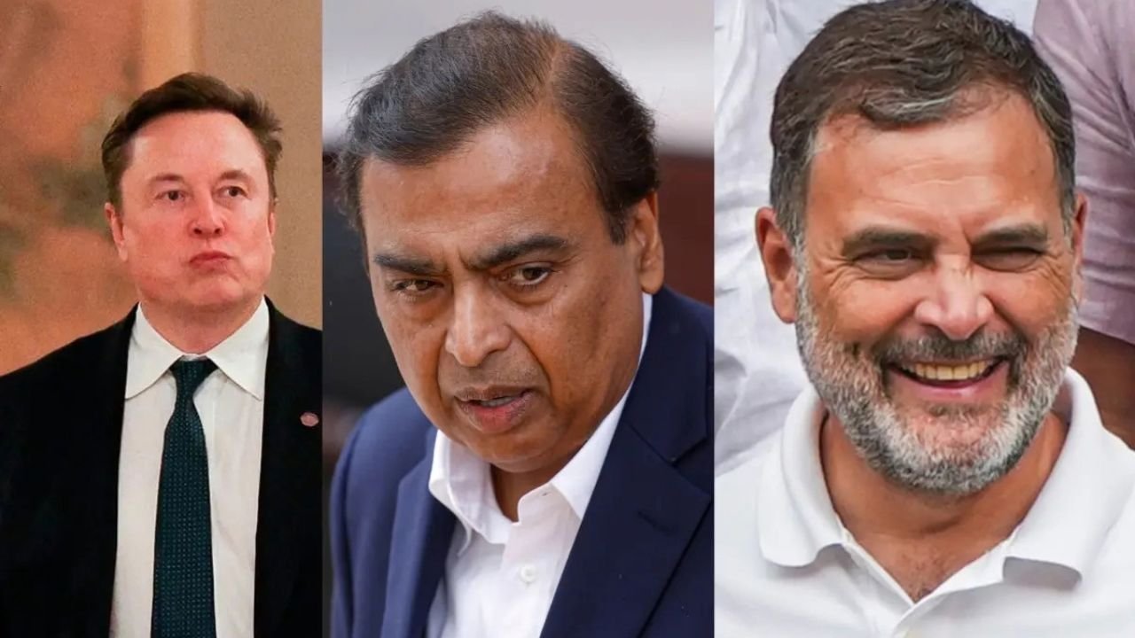 Rahul Gandhi Elon Musk Mukesh Ambani Controversy