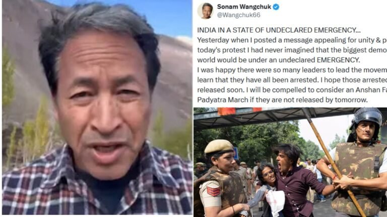 Sonam Wangchuk Warning